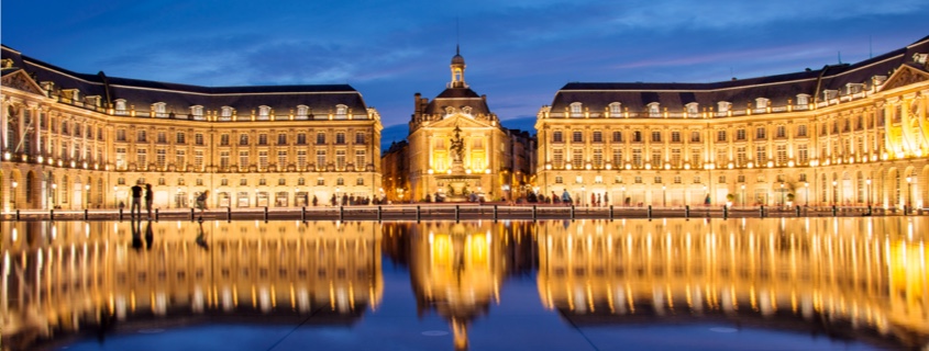 Place de la Bourse à Bordeaux