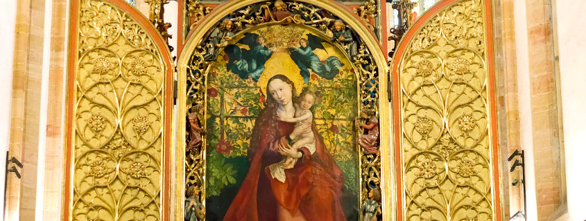 La vierge au Buisson de Roses