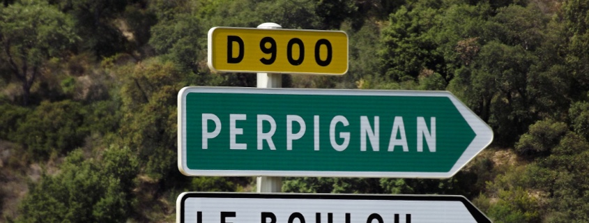 Direction la ville de Perpignan