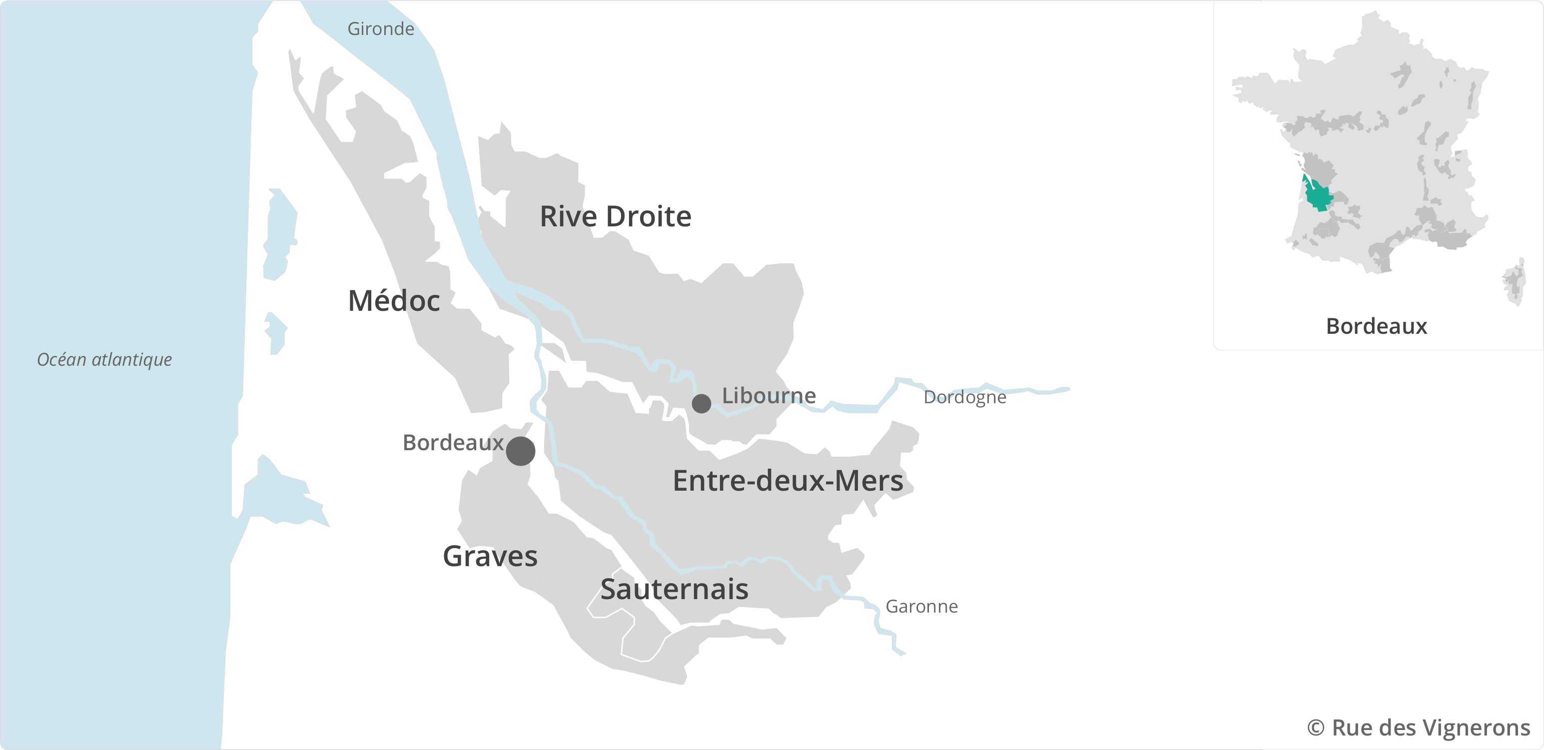 Carte du vignoble Bordeaux Carte vignoble bordeaux, appellations bordelais, carte appellations bordeaux, cépages bordeaux, bordeaux vin