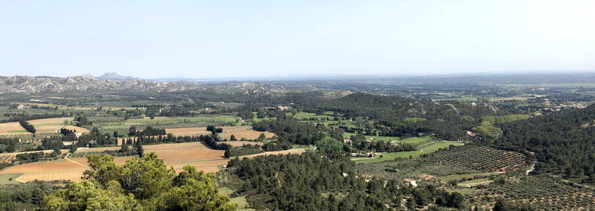 Vue baux de provence