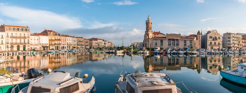 Centre ville de la ville de Sète